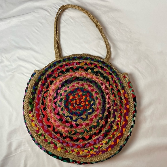 Magid Red and Pink Tote Bag Spiral Design - Picture 2 of 9